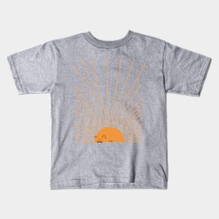 Abstract Sunrise Persian Cat Kids T-Shirt